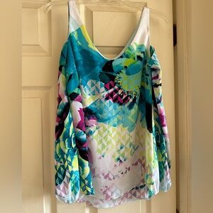 Worthington shoulder cutout blouse